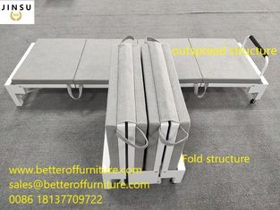 الصين مكتب المنزل القيلولة استخدام سرير مفرد سرير قابل للطي كرسي L1950XW600mm في المخزون المزود