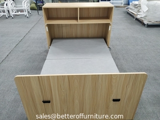 الصين مكتب المنزل استخدام خزانة خشبية مع سرير قابل للطي لقيلولة الموظفين لوحة E1 المزود