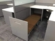 قسم شاشة محطة العمل المكتبية استخدم الخزانة الفولاذية أسفل المكتب مع سرير قابل للطي المزود
