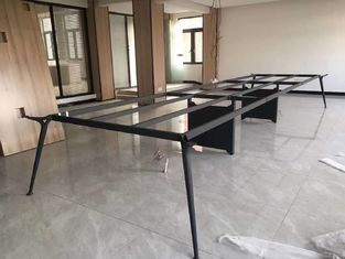 الصين مجموعة أثاث طاولة المكتب إطار فولاذي مختلف لأنبوب استخدام الموظفين / الموظف المزود