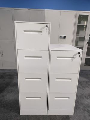 Latereral Filing Cabinet Steel Material With 4/3/2 Drawers White Color المزود