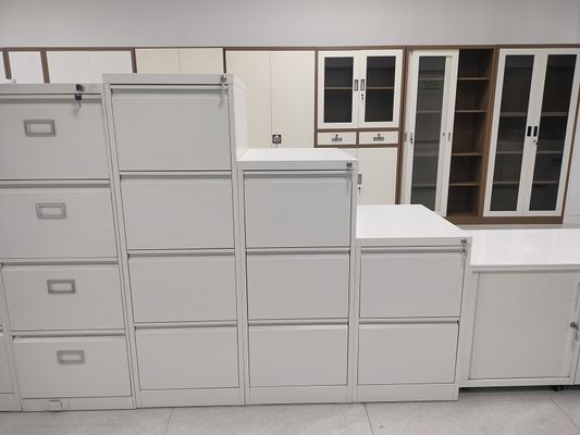 Latereral Filing Cabinet Steel Material With 4/3/2 Drawers White Color المزود