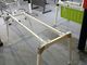 طاولة مكتب ميلامين حديثة بلون الجوز الداكن مع خزانة خشبية L1600XW800XH750mm المزود