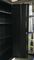 خزانة تخزين باب فولاذي مفتوح متأرجح لون أسود RAL9005 قفل البرق H1850XW900XD400mm ، KD struc المزود