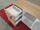 خزانة جانبية خشبية قابلة للتحريك لشخص واحد أو على شكل L مكتب مكتب مادة MDF 1000x500xH600mm المزود