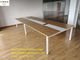طاولة اجتماعات مكتب صغيرة من خشب الميلامين المعدني سهلة التركيب المزود