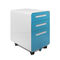 BOX / BOX / FILE خزانة تخزين فولاذية بقاعدة متحركة لون أزرق H23.62''XW15.74''Xd19.68 '' المزود