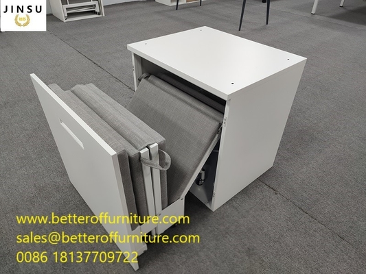 مكتب مساحة العمل المنزل كرسي القيلولة سرير قابل للطي إطار من الصلب والإسفنج L1950XW600XH260mm المزود