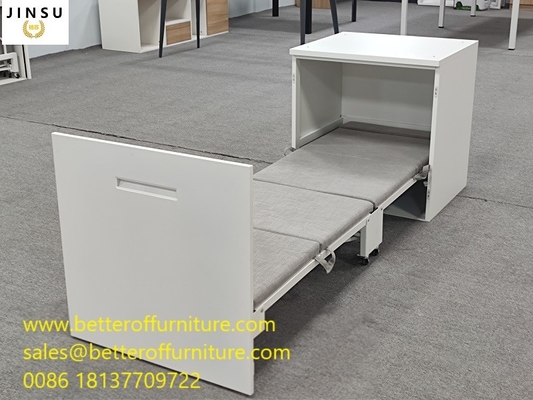 مكتب مساحة العمل المنزل كرسي القيلولة سرير قابل للطي إطار من الصلب والإسفنج L1950XW600XH260mm المزود